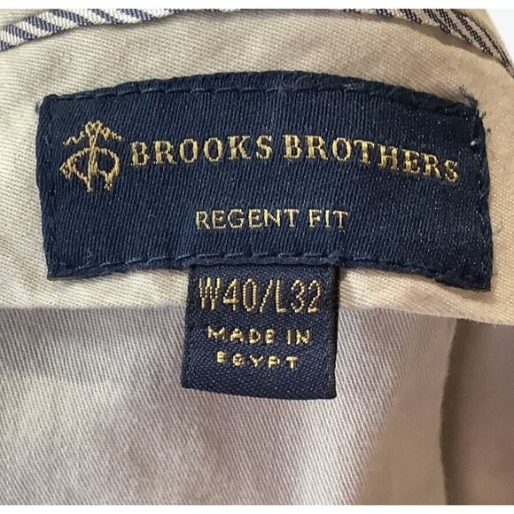 Brooks Brothers Mens Navy Wool Blend Two-Button Suit Blazer Size 46R Pant 40W/32 - Picture 9 of 15